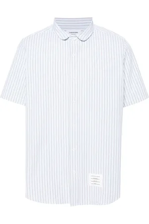Thom Browne Gestreiftes Seersucker-Hemd