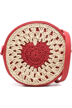 Stella McCartney Umhängetasche mit gewebtem Herz