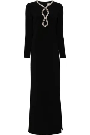 Elie saab Maxikleid mit Kristallverzierung