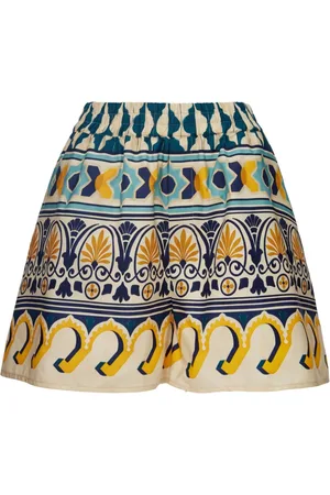 La DoubleJ Chino-Shorts mit abstraktem Muster