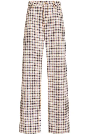Etro Weite Hose mit Jacquardmuster
