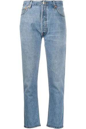RE/DONE Cropped-Jeans mit hohem Bund