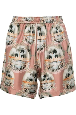 AMIRI Shorts aus Seide mit Print