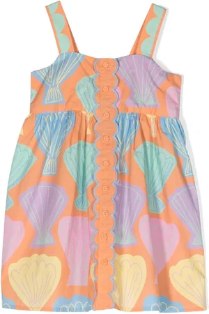 Stella McCartney Ausgestelltes Kleid mit Muschel-Print