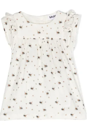 Molo Bio-Baumwoll-Kleid mit Bienen-Print