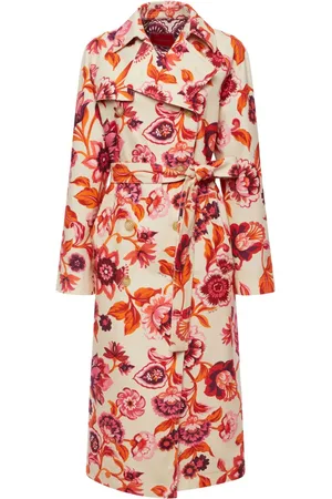 La DoubleJ Trenchcoat mit floralem Print