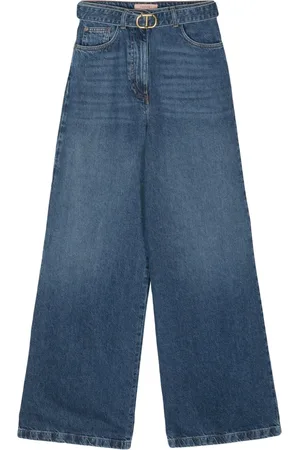 Twin-Set Weite Jeans mit Gürtel
