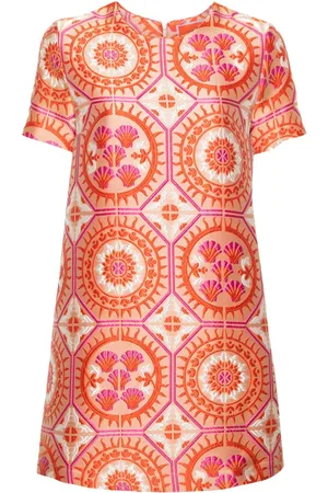 La DoubleJ Swing Minikleid mit Jacquardmuster