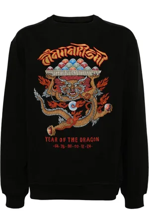 Maharishi Abundance Dragon Sweatshirt aus Bio-Baumwolle