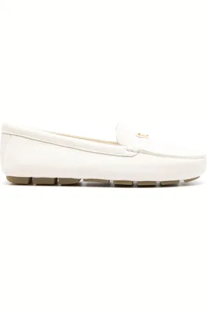 Prada Loafer mit Logo-Schild