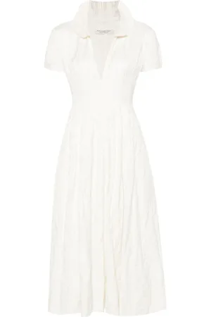 Serafini Midikleid mit V-Ausschnitt