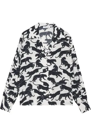 ANINE BING Mylah Hemd mit Panther-Print