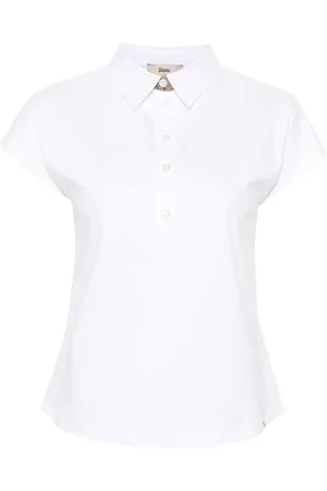 HERNO Poloshirt mit Logo-Streifen