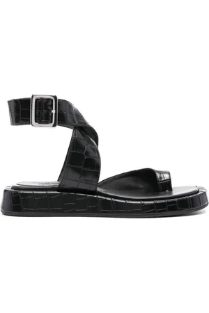 Gia Borghini Roxanne Sandalen mit Kroko-Effekt