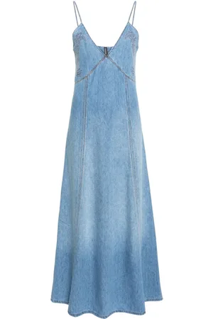 Chloé Maxikleid mit Spaghettiträgern