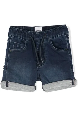 HUGO BOSS Jeans-Shorts mit Logo-Stickerei