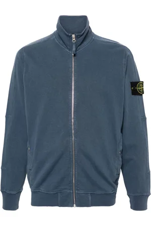 Stone Island Reißverschluss-Sweatshirt mit Kompass-Patch