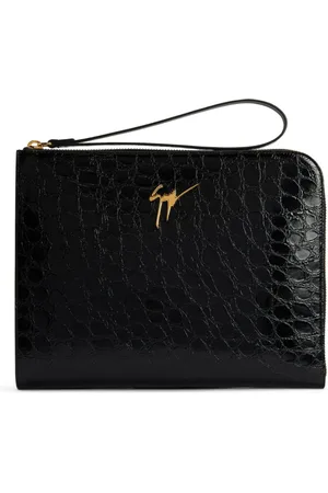 Giuseppe Zanotti Fabian Clutch mit Kroko-Effekt