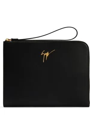 Giuseppe Zanotti Fabian Clutch mit Logo-Schild