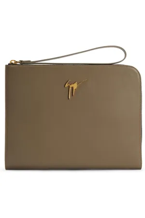 Giuseppe Zanotti Fabian Clutch mit Logo-Schild