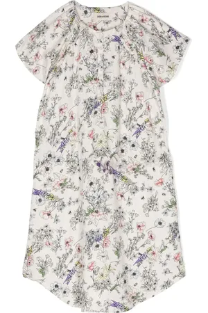 Zadig & Voltaire Twill-Kleid mit Blumen-Print