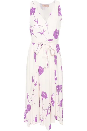 Twin-Set Blumiges Maxikleid