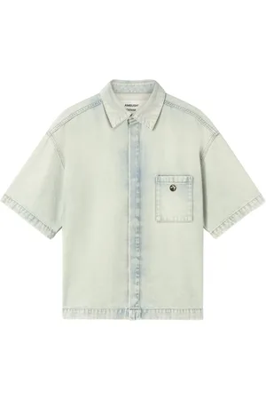 AMBUSH Jeanshemd mit Logo-Applikation