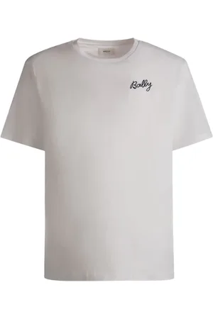 Bally T-Shirt aus Bio-Baumwolle mit Logo-Stickerei