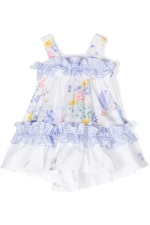 Lapin House Gerüschtes Kleid mit Blumen-Print