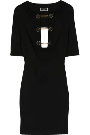 Elisabetta Franchi Minikleid mit Zierknöpfen