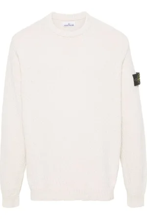 Stone Island Gestreifter Pullover mit Kompass-Patch