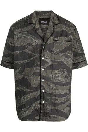 MOSTLY HEARD RARELY SEEN Gestepptes Hemd mit Camouflage-Print