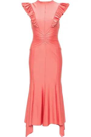 Serafini Gerüschtes Midikleid