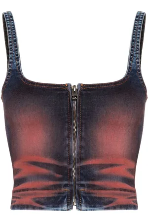 KNWLS Harley Cropped-Top aus Denim