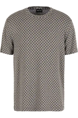 Giorgio Armani T-Shirt mit Zickzackmuster