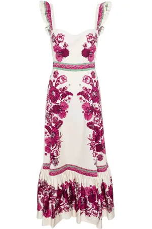 La DoubleJ Gingerbread Maxikleid mit Blumen-Print