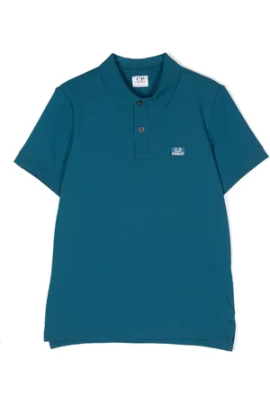 C.P. Company Pikee-Poloshirt mit Logo-Patch