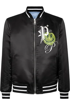 Philipp Plein Wendbare Bomberjacke in Satinoptik