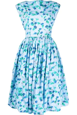 Marni Midikleid mit Blumen-Print