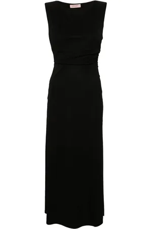 Twin-Set Ärmelloses Maxikleid mit Raffung