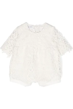 JESURUM BABY Strampler mit Lochstickerei