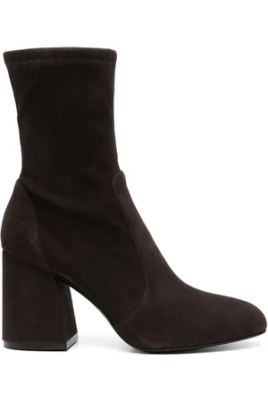 Stuart Weitzman Flareblock Wildlederstiefel 85mm