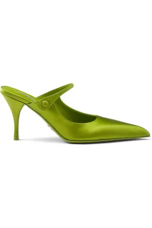 Prada Spitze Satin-Mules 75mm