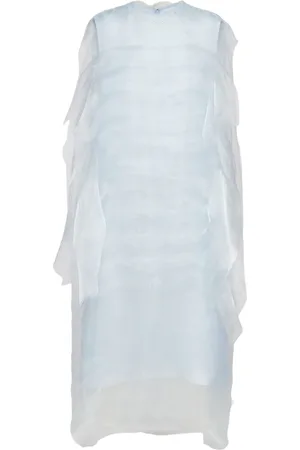 Prada Technical Voile Midikleid
