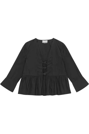 Ganni Bluse mit Schößchen