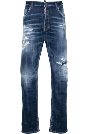 Dsquared2 Dunkle Cast Wash Bro Straight-Leg-Jeans