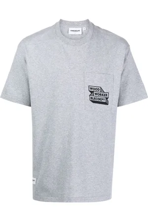 Chocoolate T-Shirt mit Slogan-Stickerei