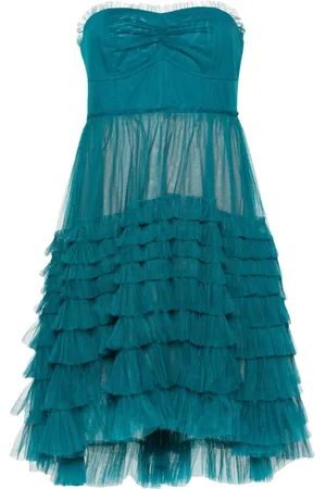 Twin-Set Schulterfreies Minikleid mit Rüschen