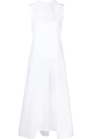 Jil Sander Popeline-Kleid mit Einsätzen