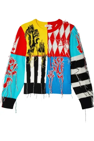 Charles Jeffrey Loverboy Guddle Pullover im Deconstructed-Look